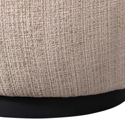 Chenille Drehsessel in Beige - Anvica