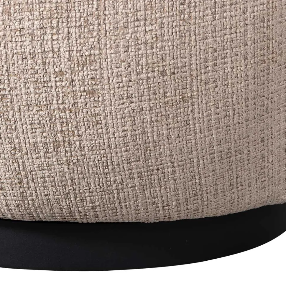 Chenille Drehsessel in Beige - Anvica