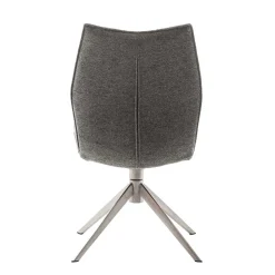 Chenille Esszimmerstuhl um 360 Grad drehbar - Padira (2er Set)