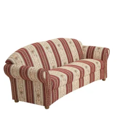 Chenille Landhaussofa mit Federkern - Comi