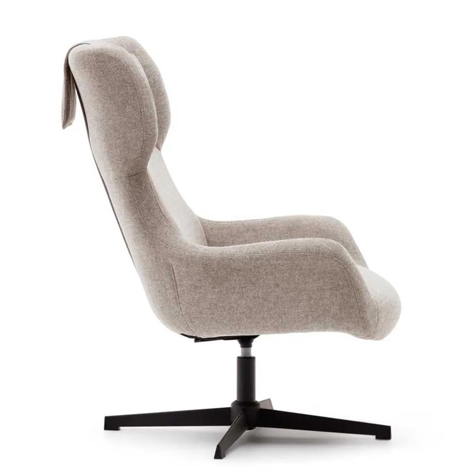 Chenille Loungesessel drehbar - Marocana