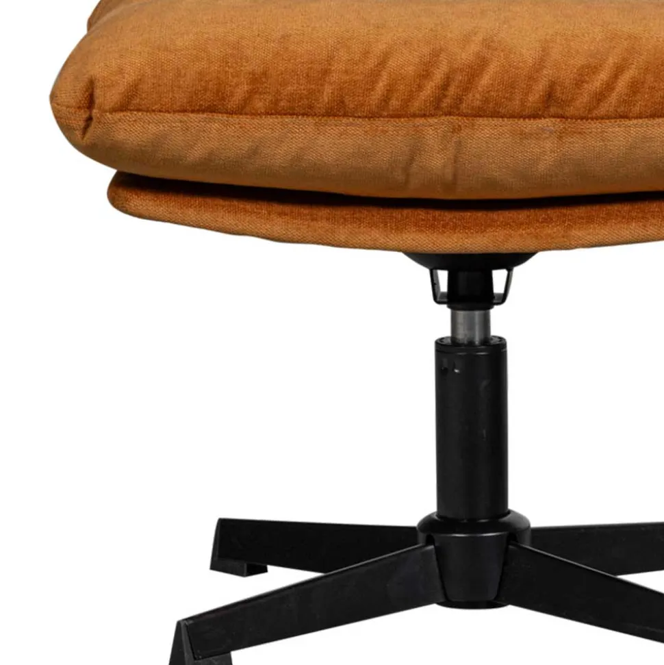 Chenille Relaxsessel in Ocker - Zinatella (zweiteilig)