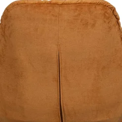 Chenille Relaxsessel in Ocker - Zinatella (zweiteilig)