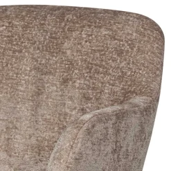 Chenille Schreibtischstuhl in Taupe - Vorius