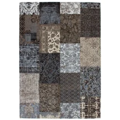 Chenille Teppich mit Muster Patchwork - Lucelo