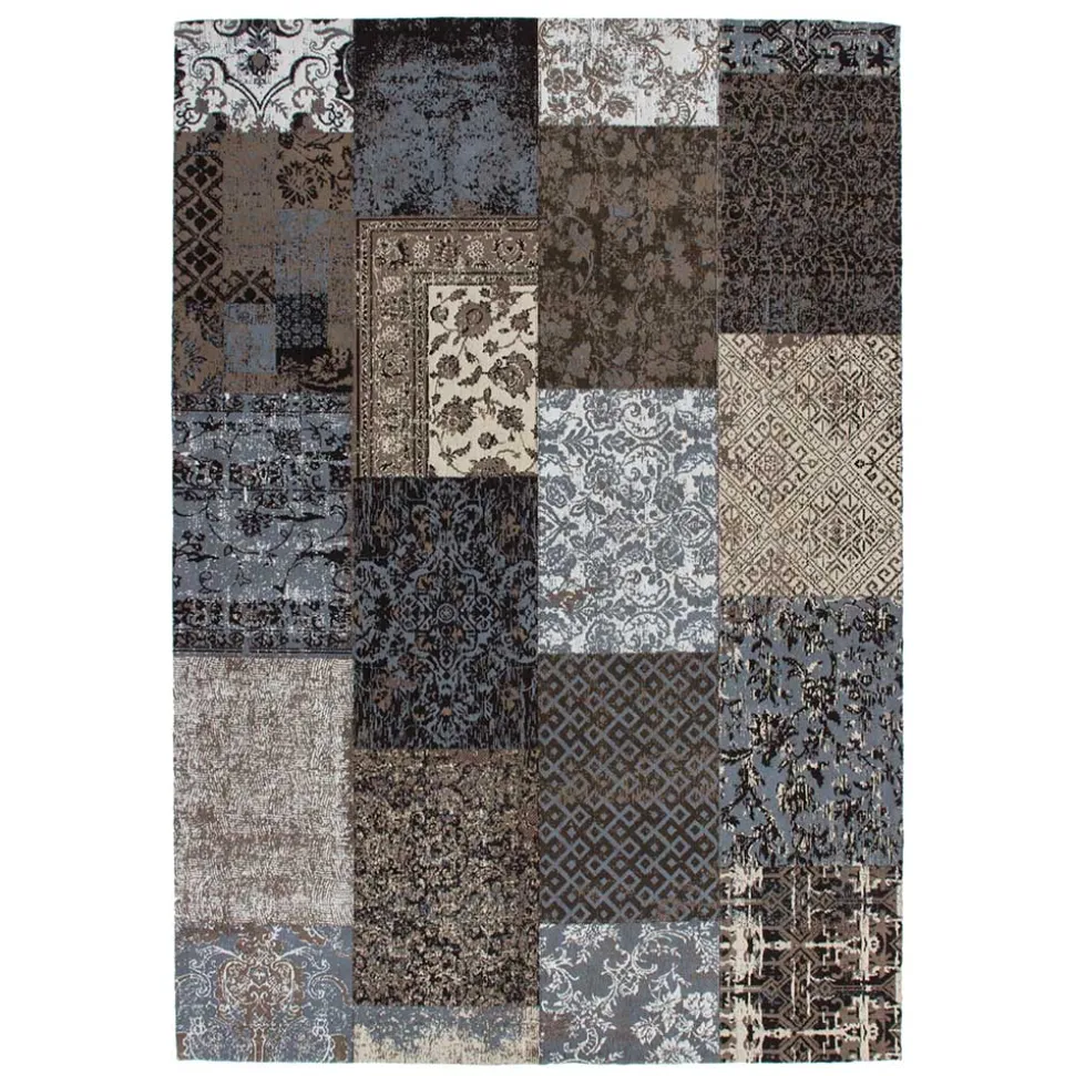 Chenille Teppich mit Muster Patchwork - Lucelo