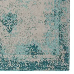 Chenille Teppich mit Orient Muster verwaschen - Caruna