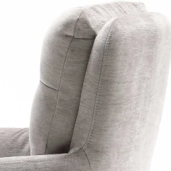 Chenille Tischsessel in Taupe - Vatros (2er Set)