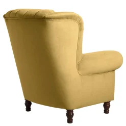 Chesterfield Ohrenbackensessel aus Samtvelours - Gregg