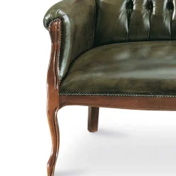 Chesterfield Polsterbank in Dunkelgrün Magari & Nussbaum