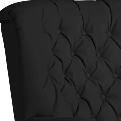 Chesterfield Polstersessel in Schwarz Kunstleder - Centurion