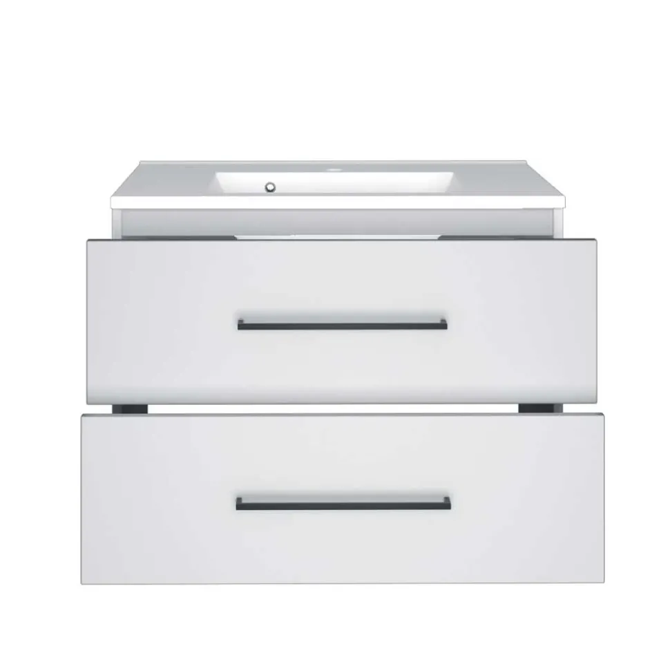 80cm Bad Waschplatz in Weiß - Maney