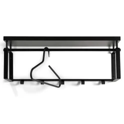 70cm breite Garderobe in Schwarz - Satroni I