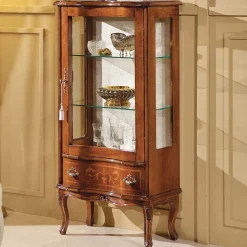 60cm breite Vitrine Barock Agosto 1-türig