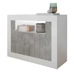 110cm breite Wohnzimmer Kommode zweifarbig - Niris