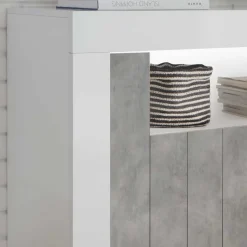 110cm breite Wohnzimmer Kommode zweifarbig - Niris