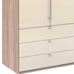 150cm breiter Schlafzimmerschrank in Creme - Rativian