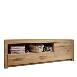 170cm breites TV Board aus geölter Wildeiche - Loitons