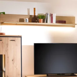 160cm breites Wandboard in Holzoptik Eiche - Nikdus