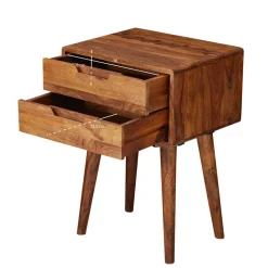 66cm hohe Retro Nachtkommode aus Holz - Verlago