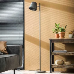 157cm hohe Stehlampe in Anthrazit - Cerine