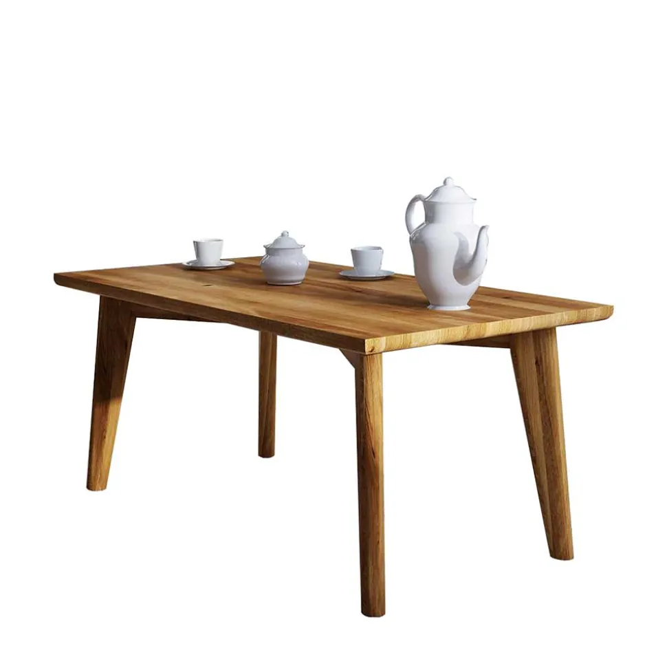 48cm hoher Holz Couchtisch aus Wildeiche - Eavy