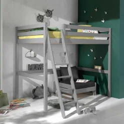 190cm hohes Hochbett & Schlafsessel Set - Manitoba (zweiteilig)