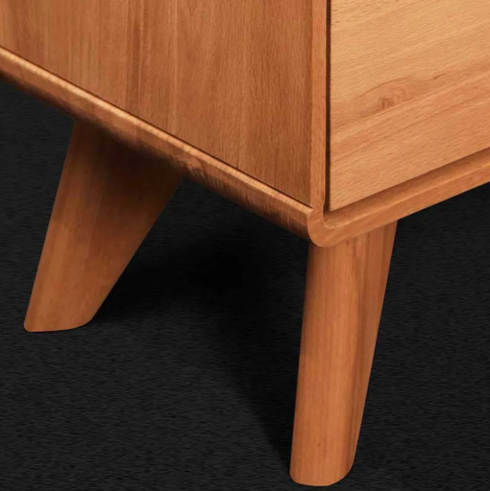 40cm hohes Lowboard in Kernbuche - Junola