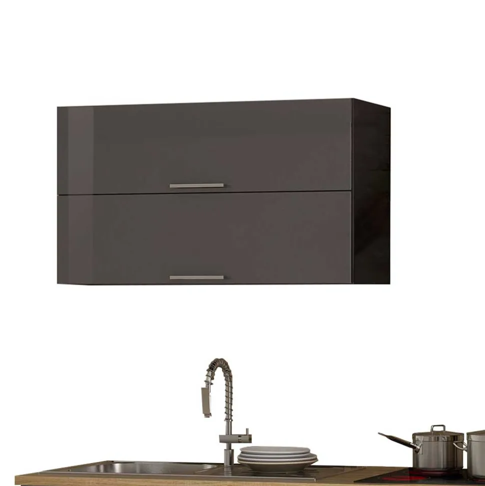 290cm Küchenmöbel in Grau - Bozenia (siebenteilig)