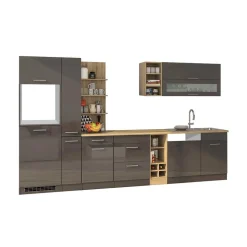 340cm Küchenschränke & Regale - Bozenia (zehnteilig)