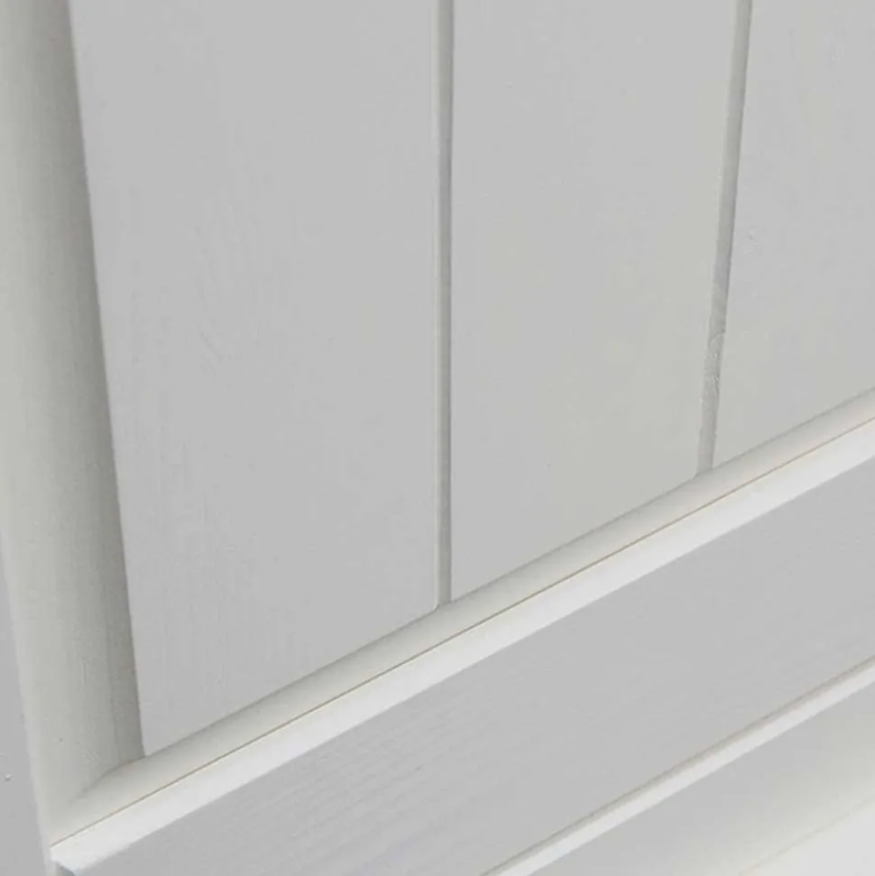 130cm Landhaus-Kommode mit Glaseinsatz - Bordona