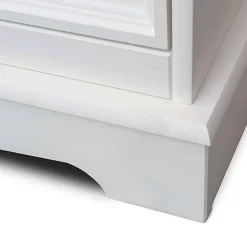 130cm Landhaus-Kommode mit Glaseinsatz - Bordona