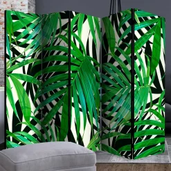 172cm Paravent mit Dschungel Palmblätter Motiv - Ruberta