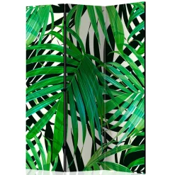 172cm Paravent mit Dschungel Palmblätter Motiv - Ruberta