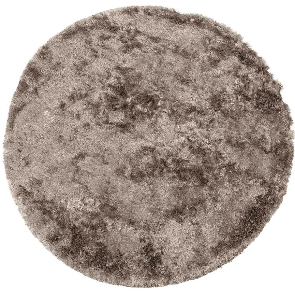 200cm runder Teppich in Hellbraun - Laans