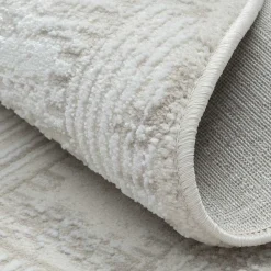 120cm runder Teppich mit kurzem Flor - Taomy