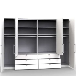 300cm Schlafzimmerkleiderschrank mit Holzdekor - Zayun