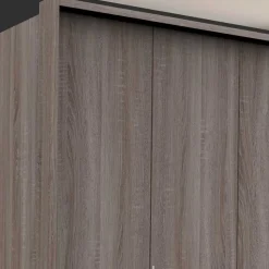 200cm Schlafzimmerschrank mit Folierung Holzoptik - Crenba