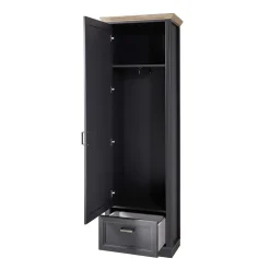 65cm schmaler Dielenschrank mit Spiegel Tür - Thumbs