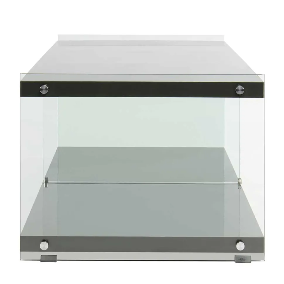 120cm TV Board in Hochglanz Grau - Verez