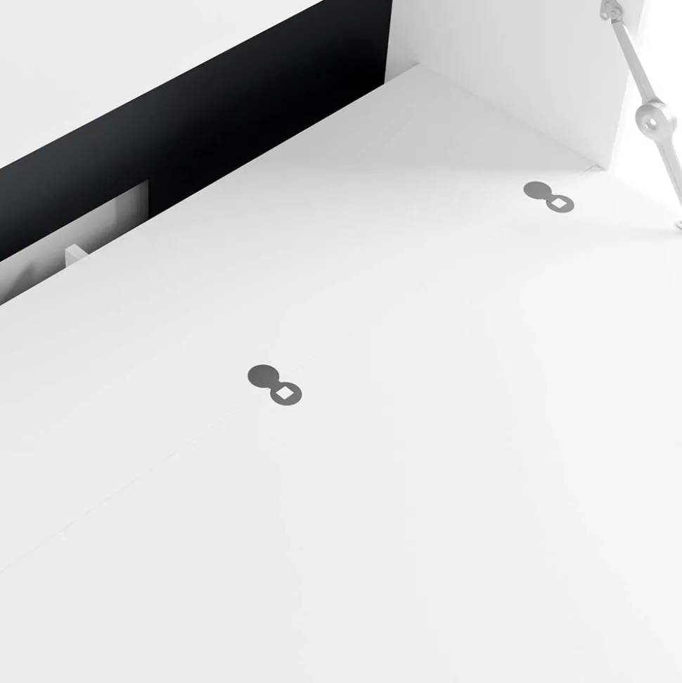 Computer Schrank in Weiß - Darpanos