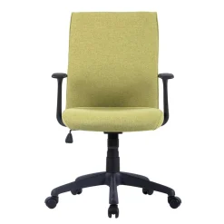 Computerstuhl in Gelbgrün Stoff - Binal