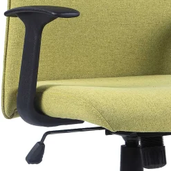 Computerstuhl in Gelbgrün Stoff - Binal