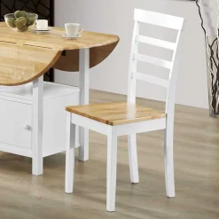 Conutry Kiefernholz Stühle zweifarbig - Hairos (2er Set)