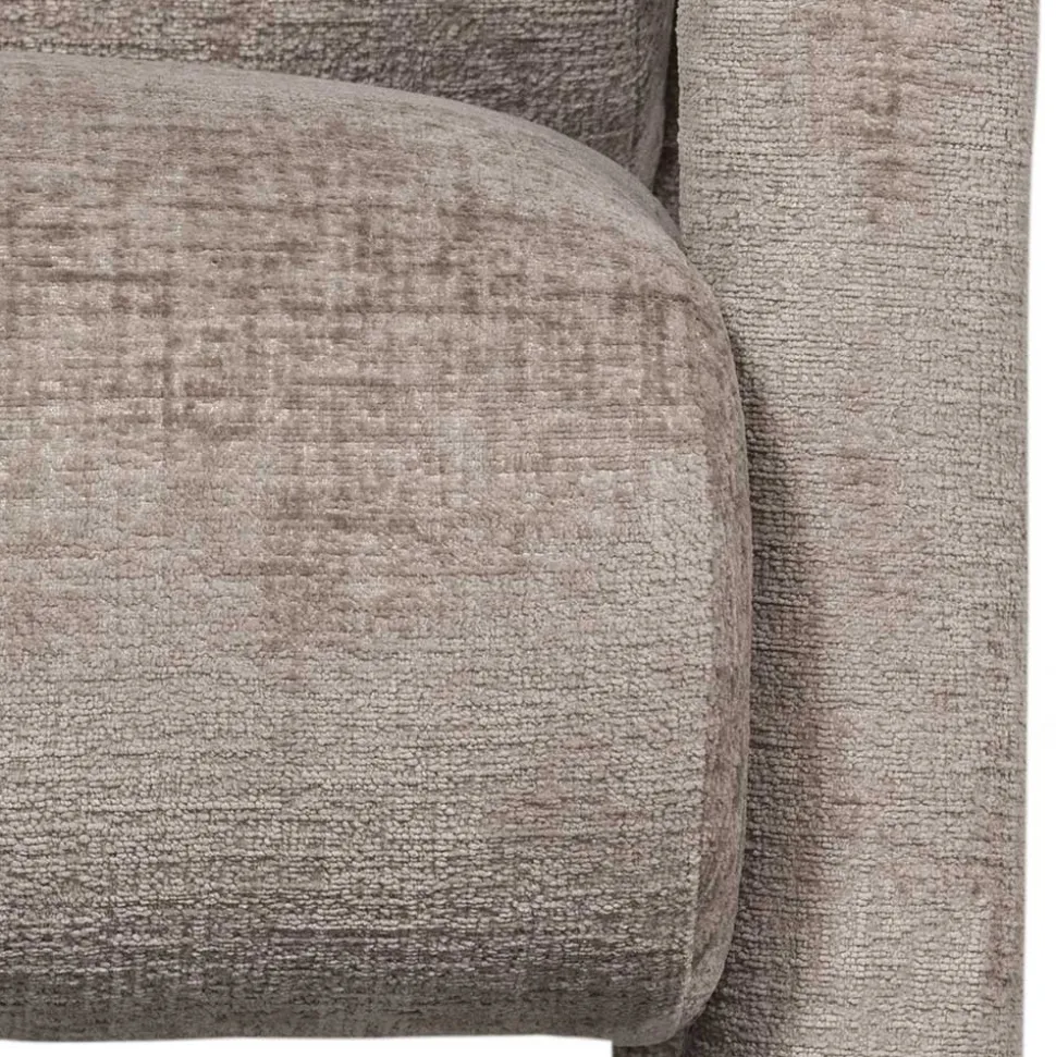 Cooler Designer Sessel in Beige Samt - Sestron