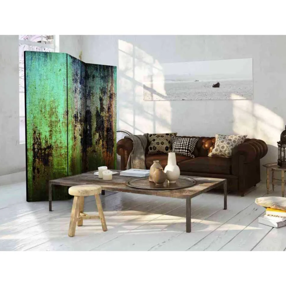 Cooler Raumteiler im Shabby Rost Design - Motonor