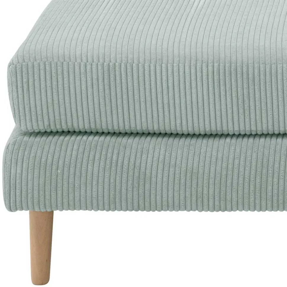 Cord Couchhocker in Silbergrau - Sectian