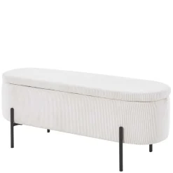 Cord Polsterbank mit Stauraum Truhe - Donostia