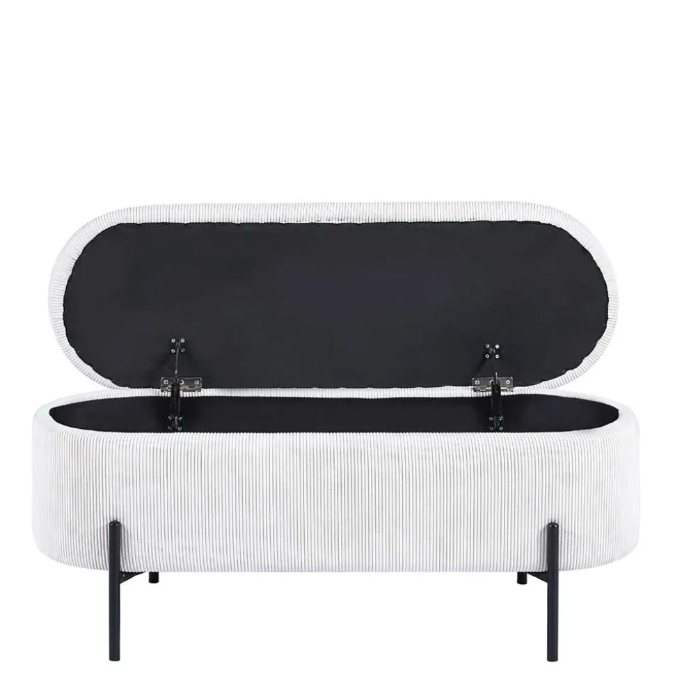 Cord Polsterbank mit Stauraum Truhe - Donostia