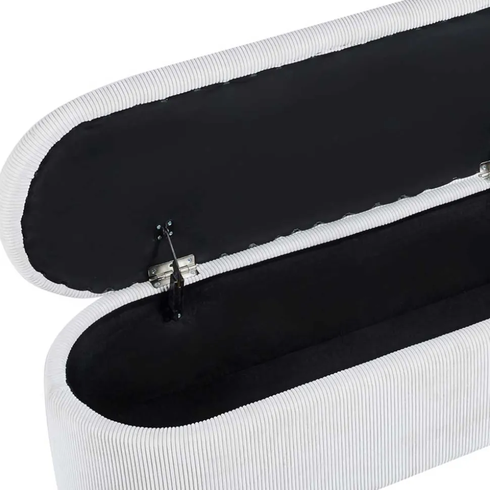 Cord Polsterbank mit Stauraum Truhe - Donostia